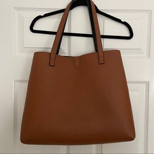 Everyday Reversible Brown/Black Shoulder Tote Bag